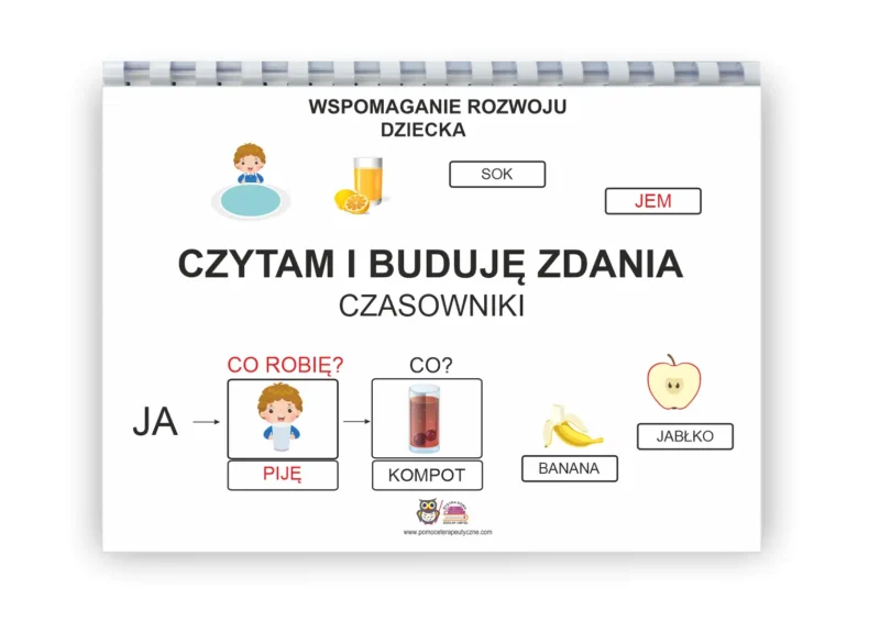 Czytam i buduję zdania. Czasowniki PDF