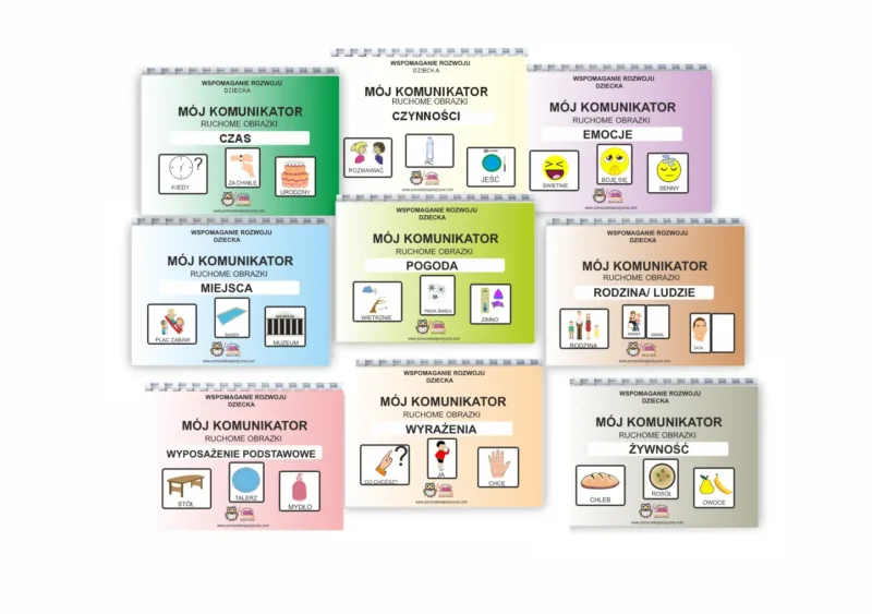 Mój komunikator. Ruchome obrazki zestaw książeczek