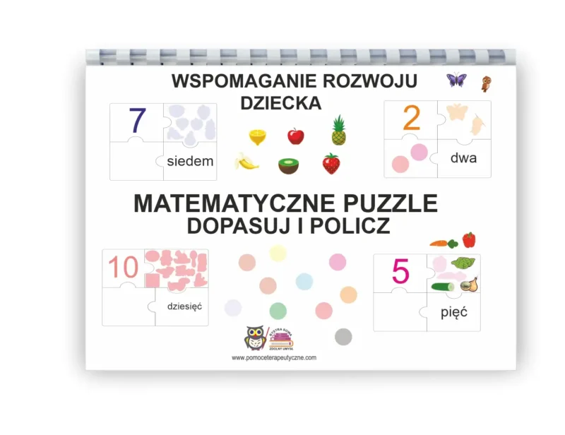 Matematyczne puzzle. Dopasuj i policz PDF