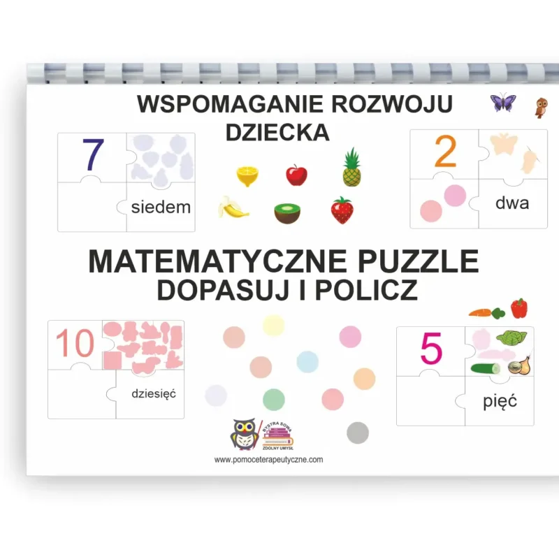 Matematyczne puzzle. Dopasuj i policz PDF