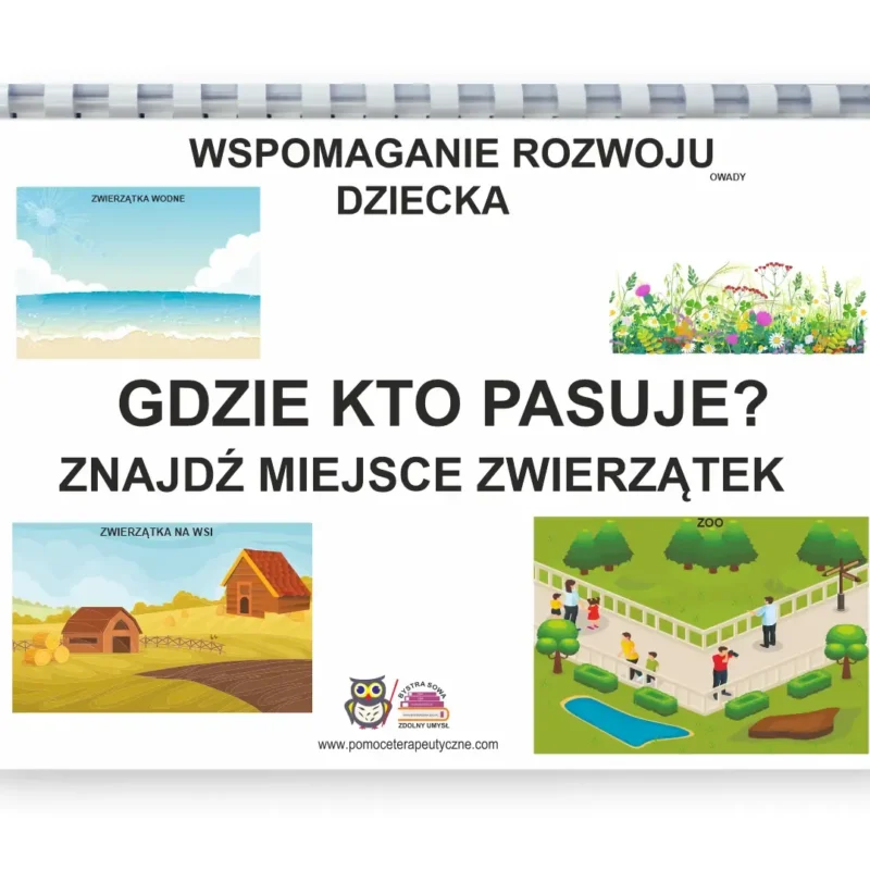 Gdzie kto pasuje? Znajdź miejsce zwierzątek. PDF