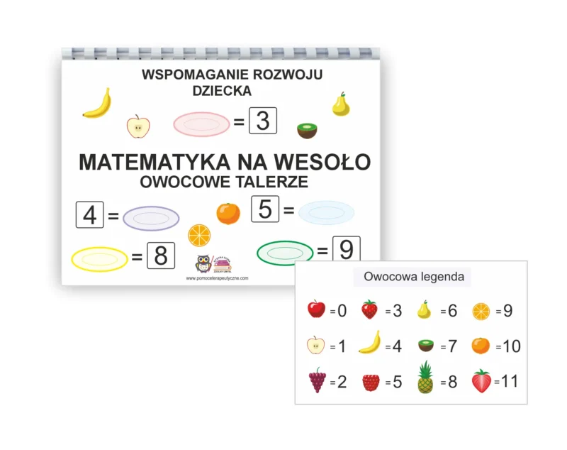 Matematyka na wesoło. Owocowe talerze. PDF