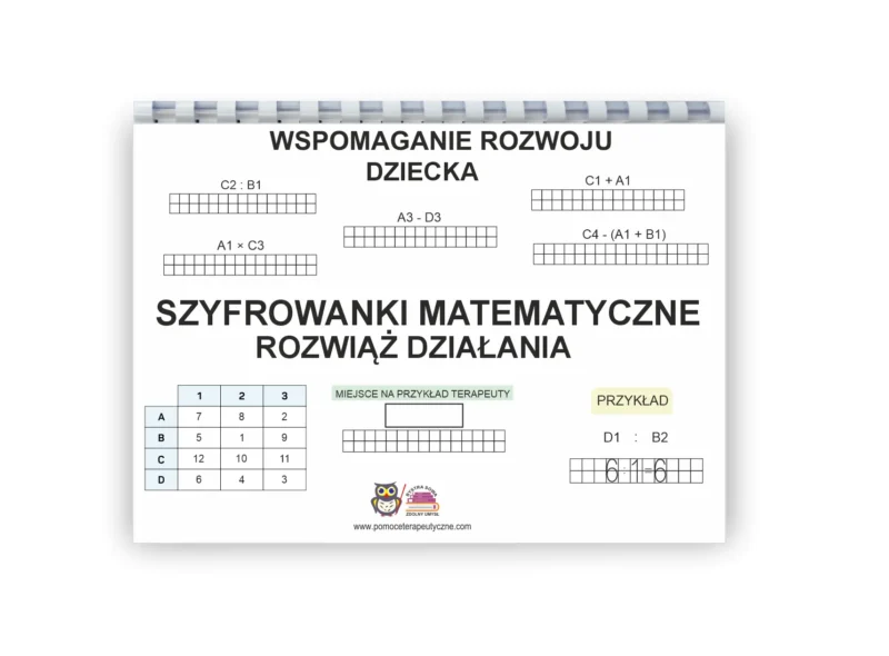 Szyfrowanki matematyczne. Rozwiąż działania PDF